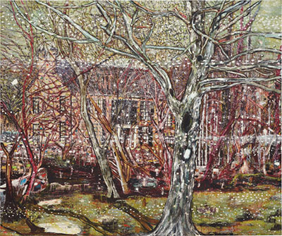 Peter Doig RosedaleCity in California USA reproduccione de cuadro