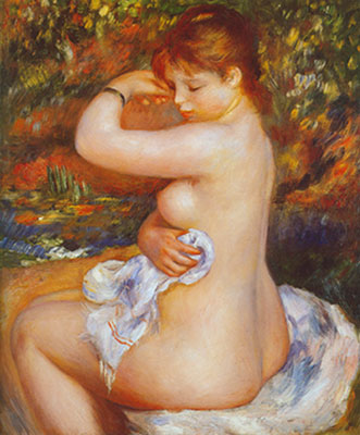 Pierre August Renoir Después del Bath reproduccione de cuadro