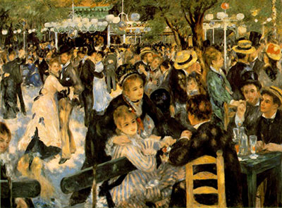 Pierre August Renoir Moulin de la Galette reproduccione de cuadro