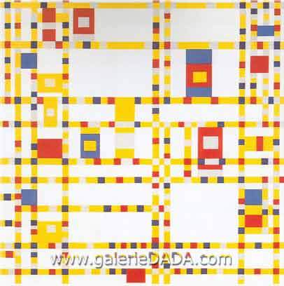 Piet Mondrian Broadway Boogie - Woogie reproduccione de cuadro