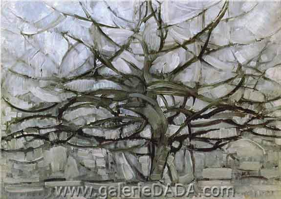 Piet Mondrian El Árbol Gris reproduccione de cuadro