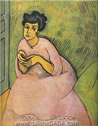 Raoul Dufy Mujer en Rosa reproduccione de cuadro