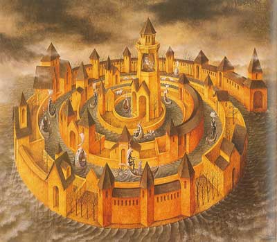 Remedios Varo Tránsito espiral reproduccione de cuadro