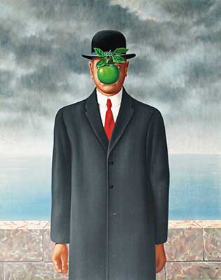 Rene Magritte El Hijo del Hombre reproduccione de cuadro