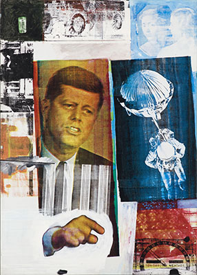 Robert Rauschenberg Retroactividad II reproduccione de cuadro