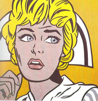 Roy Lichtenstein Enfermera reproduccione de cuadro