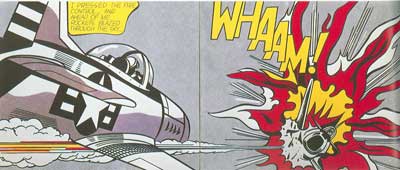 Roy Lichtenstein ¡Whaam! (2 paneles) reproduccione de cuadro