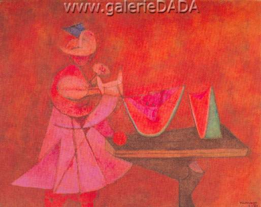 Rufino Tamayo Comida de sandía reproduccione de cuadro