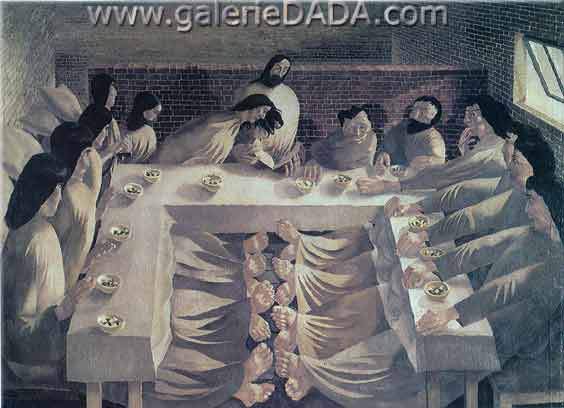 Stanley Spencer La cena de Last reproduccione de cuadro