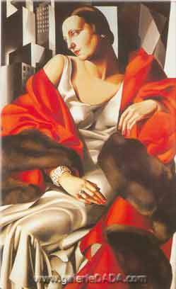 Tamara de Lempicka Retrato de Mde Boucard reproduccione de cuadro