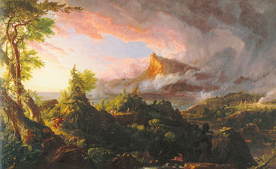 Thomas Cole El curso del imperio: el estado de Savage reproduccione de cuadro