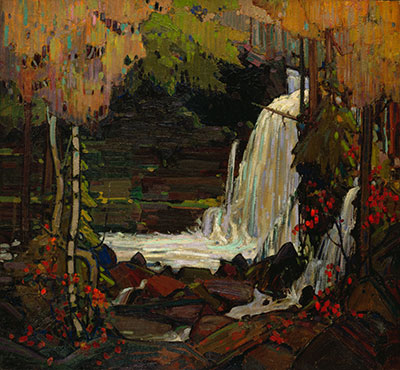 Tom Thomson Cascada de Woodland reproduccione de cuadro