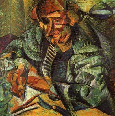 Umberto Boccioni  reproduccione de cuadro