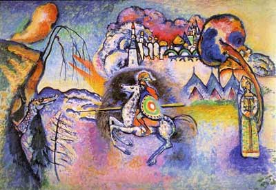 Vasilii Kandinsky Rider. San Jorge reproduccione de cuadro