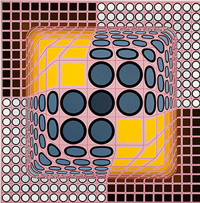 Victor Vasarely  reproduccione de cuadro