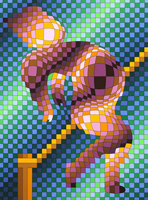 Victor Vasarely  reproduccione de cuadro