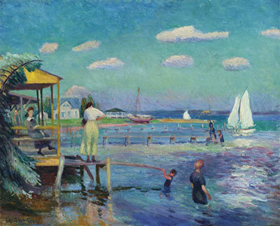 William Glackens Verano reproduccione de cuadro