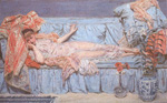 Albert Moore Lirios reproduccione de cuadro