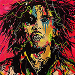 Alec Monopoly Bob Marley. reproduccione de cuadro