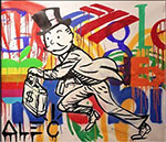 Alec Monopoly Corriendo reproduccione de cuadro