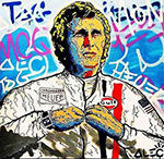 Alec Monopoly Steve McQueen. reproduccione de cuadro