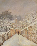 Alfred Sisley, Nieve en Louveciennes Reproducciones de cuadro