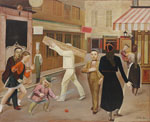 Balthasar Balthus La calle reproduccione de cuadro