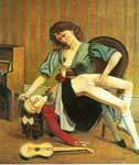 Balthasar Balthus La Lección Guitarra reproduccione de cuadro