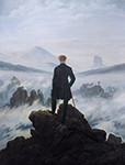 Caspar David Friedrich, El Wanderer sobre un mar de niebla Reproducciones de cuadro