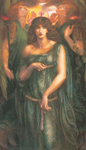 Dante Gabriel Rossetti Astarte Syriaca reproduccione de cuadro