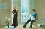 David Hockney El Sr. y la Sra. Clark y Percy reproduccione de cuadro