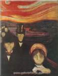 Edvard Munch Ansiedad reproduccione de cuadro