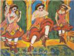 Ernst Ludwig Kirchner Bailarines de czardas reproduccione de cuadro