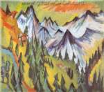 Ernst Ludwig Kirchner, Peaks de montaña Reproducciones de cuadro