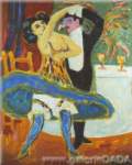 Ernst Ludwig Kirchner Variedad; bailarines ingleses reproduccione de cuadro