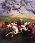 Frederic Remington Fuego Prarie reproduccione de cuadro