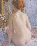 Frederick Frieseke Reflexiones (Marcelle) reproduccione de cuadro