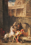 Gustave Moreau Diomedes devorado por sus caballos reproduccione de cuadro