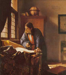 Johannes Vermeer El geógrafo reproduccione de cuadro