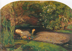 John Everett Millais Ofelia. reproduccione de cuadro