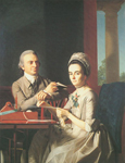 John Singleton Copley Gobernador y Sra. Thomas Mifflin reproduccione de cuadro