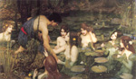 John William Waterhouse HYLAS Y LAS NÍMPAS reproduccione de cuadro