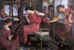 John William Waterhouse Penélope y los pretendientes reproduccione de cuadro