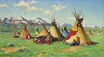 Joseph Henry Sharp The Medicine Teepee reproduccione de cuadro