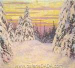 Lawren Harris, Abeto y nieve Nova Ontario Reproducciones de cuadro