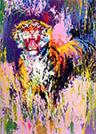 Leroy Neiman Tigre de Bengala reproduccione de cuadro