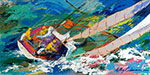 Leroy Neiman Yawl Sailing. reproduccione de cuadro