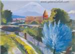 Martiros Saryan, Paisaje de abril Reproducciones de cuadro