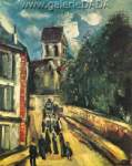 Maurice de Vlaminck La Iglesia de Auvers - sur - Oise reproduccione de cuadro