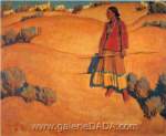 Maynard Dixon Desert Shepherdess reproduccione de cuadro